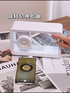 2024 Pembesar Suara Bluetooth Lutsinar Baharu RGB Pembesar Suara Bluetooth Kreatif Berwarna-warni