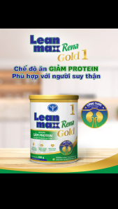 Lon sữa Leanmax Rena Gold 1 400g - Dinh dưỡng giảm Protein cho người bệnh thận