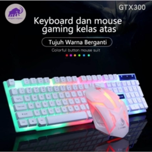 Kombo Keyboard dan Mouse Gaming MENGMA dengan Lampu RGB Cahaya