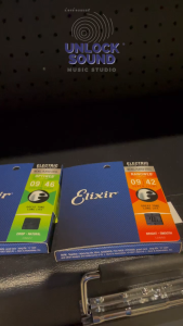สายกีต้าร์ไฟฟ้า Elixer Nanoweb 09/42 สายกีต้าร์ไฟฟ้า Elixir optiweb สายเคลือบ 09/46