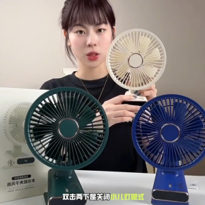 15000mAh Kipas Angin Mini USB Clip Mini Fan Rotating Kipas Angin Meja Mini Jepit Portable