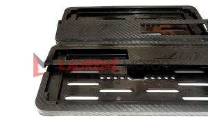 Cover Dudukan Plat Nomor Motor Karbon Hitam UNIVERSAL Variasi