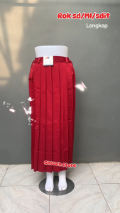 TERMURAH ROK SEKOLAH SD/MI ROK REMPEL PAJANG SD KELAS 1-6 - Rok Rempel SD Panjang dengan Berbagai Pilihan Warna (UKURAN JUMBO)