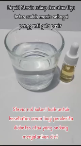 STEVIA tetes / cair 20 ml pemanis alami liquid 0 kalori dan menurunkan kadar gula dalam darah serta cocok untuk obesitas