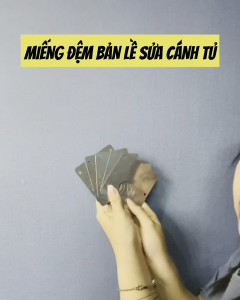 Miếng thép sửa bản lề tủ dày 0.7mmmiếng sửa bản lề tủ tấm thép sửa bản lề