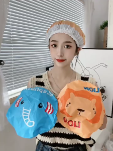Mũ trùm tóc - Mũ trùm đầu - Mũ chụp tóc trong nhà tắmNón Tắm Trùm Đầu Trang Điểm Rửa Mặt Tiện Lợi Hình Thú-NIEVE