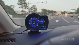 （COD）WEITI P6 OBD+GPS Speedometer Dual System Head Up Display Car HUD Gauge Digital OBD2 Car Speedometer Water&Oil temp RPM Meter