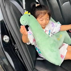 Bantal Tidur Mobil Anak Kartun Dengan Dudukan Lembut Bantal Perjalanan Jarak Jauh Kereta Api Pesawat Terbang Aksesoris Interior