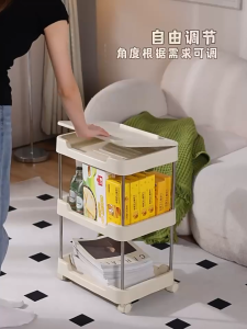 ACTIVEONE 3/4 Layer Storage Rack Multifunctional Adjustable Height Reading Rack Storage With Wheels - Fulfilled by ACTIVEONE