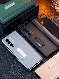 【🔥SG Local Seller🔥】RICHMENTGADGET Phone Case For Samsung Galaxy Z FOLD 6 fold6 zfold6 Z Fold 5 5G Magnetic Adsorption Hinge Protection Phone Cover Kickstand Hard Plastic Magnet Case For Z FOLD5 ZFOLD5