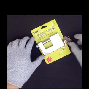 Ổ Khóa Cầu Ngang Chịu Lực Chống Cưa Cắt 80MM ( Màu Trắng)