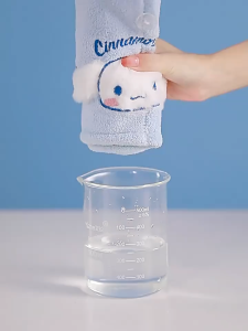 【READY-STOCK】3 in 1 Cute Sanrio Kuromi My Melody Cinnamoroll Coral Velvet Bath Towel Dry Hair Cap Face Towel 三丽鸥毛巾浴巾洗脸 Tuala Mandi Beludru Karang Kuromi My Melody Cinnamoroll dan Topi Kering Rambut - Brush