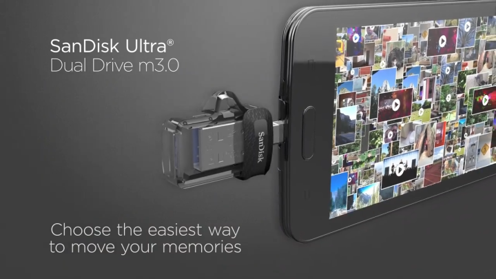 Pendrive SanDisk Ultra Dual M3.0 64GB 3.0 Preto - Escorrega O Preço