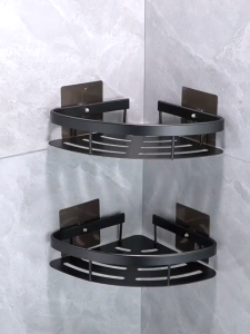 BLACK GOLD STAINLESS STEEL HEAVY DUTY Bathroom Rack Bathroom Shelf Corner Shelf Bathroom Storage Toilet Rack Bathroom Organizer Rak Bilik Mandi 浴室置物架