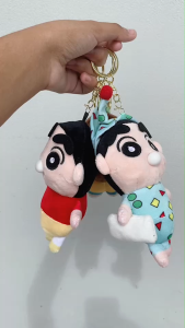 พร้อมส่ง พวงกุญแจ ชินจัง&โบจัง Shinchan นุ่มนิ่ม 002นิ่มน่าสัมผัส (พวงกุญแจสีทอง)