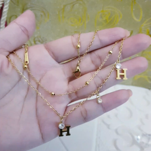 Gelang Kaki Titanium Anti Karat H Gold Xds98