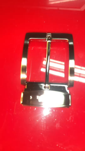 หัวเข็มขัดขาหนีบจระเข้ขนาด40มมสีโครเมียมเนื้ฉีกอลูมีเนียมผสม