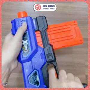 Đồ Chơi Trẻ Em Phụt Xốp Neft Size Vừa BLASTER GUN AK NGẮN - Nhựa ABS An Toàn Với Trẻ Em