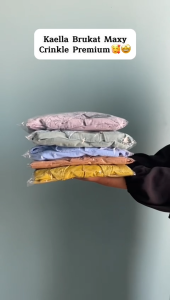 Gamis Brukat Kondangan Terbaru 2025 & Bahan Crinkel Airflow Premium