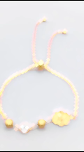 GELANG SERUT TITANIUM BUNGA PERMATA BERVARIASI PERHIASAN WANITA ANTI KARAT & ANTI LUNTUR (COD)