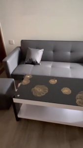 Bộ sofa bed da simili xám ghi - combo sofa bed 6 món - bh 12 tháng