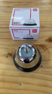 Deli No.0240 Call bell กริ่งเรียกแบบกด กระดิ่งตบ กระดิ่งไลฟ์สด กระดิ่งตั้งโต๊ะ ขนาด 80 มม