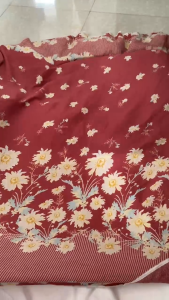 Vải Lụa Tằm Hoa 100% Cotton Khổ 1m4 - Chất Mềm Mỏng Rũ Mát Không Giãn - May Áo Dài Đồ Thiết Kế