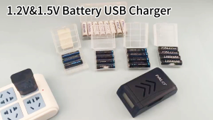PALO Universal Battery Charger For 1.5V & 1.2V AA & AAA NiMH & Li-ion Bateri Pemuatan bateri 4 Slots Fast Charger LCD Intelligent Display Screen