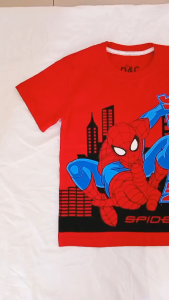 Setelan Kaos Anak Laki-laki Spidey Gaya Merah bxr Usia 2-10 Tahun / Pakaian Anak Cowok