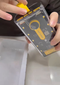 Sạc Dự Phòng 30000mAh 120W Trong Suốt Sạc Siêu Nhanh Siêu Bền Kết Hợp Led Soi Sáng Với 4 Đầu Sạc Và 3 Cổng Sạc Tiện Dụng 2 Cổng USB 1 Cổng Type C