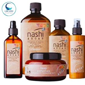 Dầu Xã Nashi Argan Conditioner Dưỡng Phục Hồi Hư Tổn Dành Cho Mọi Loại Tóc 200ml/500ml/1000ml Dầu xả Nashi Argan Conditioner là sản phẩm chăm sóc tóc cao cấp chuyên dùng để dưỡng và phục hồi tóc hư tổn. Nashi Argan được chiết xuất từ tinh dầu cây Argan c