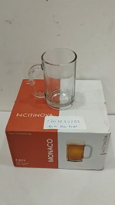 combo 6 cái hoặc 3 cái Ly thủy tinh có quai Monaco 380ml PJ 41-13 (H.129 x W.110 ml)