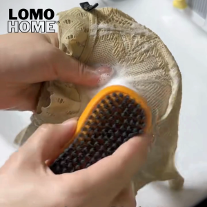 Bàn chải giặt quần áo đồ lót LOMO đánh giày dép đầu chải TPR mềm mại chống xước