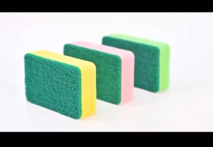 KOZI 5Pcs Sponge Multipurpose Scrub Cleaning Kitchen Dish Scrubber Wash Scouring Pad