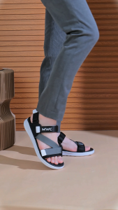 Giày Sandal Nam MWC 7081 - Giày Sandal Quai Dù Dán Phối Da Êm Bền Thoải Mái