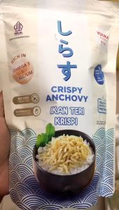Yuuka Food Crispy Anchovy Ikan Teri Krispi 30g Camilan Sehat Lauk Nasi