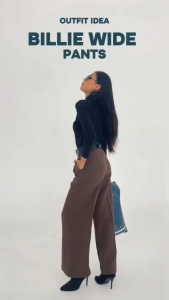 Billie wide pants เก็บทรง ทรงสวยผ้าไอวี่ ผ้านุ่ม ใส่สบาย ผ้าทิ้งตัวเหมือนผมที่มีน้ำหนัก ไม่ต้องรีดเย็บเป้ากางเกง 2 ชั้น ทนทานต่อการใช้งาน เอวเป็นเอวตะขอ เจาะจงไซส์ ไม่เป็นยางยืด ขากระบอกใหญ่ สวยแน่นอน