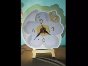 RC 210 Jam Dinding BUNGA BOHO AESTETIK LED HOME Sweet Home Hiasan dinding Ruang tamu/ kamar tidur