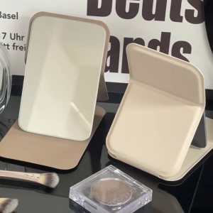 Panduan Membeli Cermin Rias Lipat Portabel Mini Leather Cermin Kaca Make Up Beauty Mirror