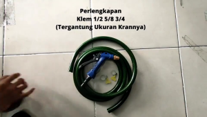 GEMUK Selang Air Cuci Motor 5 Meter 1/2 5/8 3/4 Inch Sepaket Selang Air Benang Anti Lumut Dengan Semprotan Nozzle Selang Air Cuci Motor Mobil Selang Air Taman Tebal