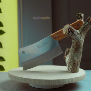 Pisau Daging Gagang Kayu B215 Chinese Chef Knife Pisau Golok daging dapur serbaguna stainless steel