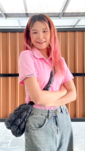 สีชมพู เสื้อโปโล ปกริ้วกรมท็อปดายส์ พลูเปอก โปโลสีชมพู เสื้อยั้งยืน ราคาเสื้อผ้า