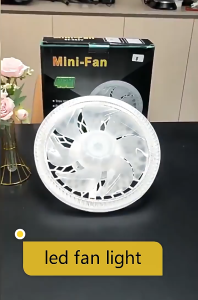 Modern Ceiling Fan with LED Light Remote For Living Room Inverter Ceiling Light Fan E27 Socket Fan 11.8 inch 7 Blades Dimmable Led Fan Light Mini Electric Fan