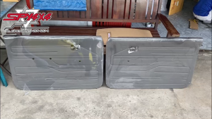 แผงประตูใน นวมประตู Mazda แม็กนั่ม ทันเดอร์ / ไฟท์เตอร์ 1997 / ฟอร์ดมาราธอน / ฟอร์ด 12วาวล์ (เลือกข้างซ้าย หรือข้างขวา ก่อนกดสั่งซื้อ)