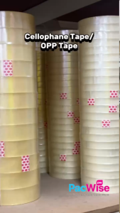 Opp Tape/Cellophane/Self Adhesive/Pita Pelekat/Transparent/Brown/Fragile/36mm/48mm/72mm (1 Roll)