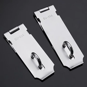 สายยูคล้องกุญแจ สายยู 2 ตอน สายยูคล้องกุญแจ สเตนเลสแท้ กลอนล็อคประตู ประตูล็อคสแตนเลส 3-5 นิ้ว สลักประตูสแตนเลส โลหะกุญแจกลอน Staple ชุดสำหรับกุญแจ