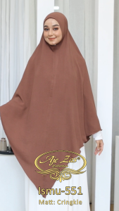 BISA COD Hijab Syari Non Pet Kode ISMU Cadar Tali Bahan Kringkel Premium By Ory AjeZas Collection