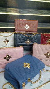 Moys Emerald PU Leather Chain Sling Bag for Women