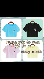 Áo croptop Mặt cười rạng rỡ- Áo croptop giá rẻ Thời trang nữ Năng động 12kg đến 52kg