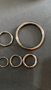 Ring Tas Bentuk Lingkaran / Bulat / Ring O Bahan Metal Black Nikel